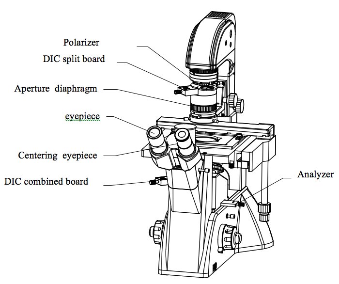 BIM750DIC Inverted Biological Microscope with DIC Nomarski Ph-70648